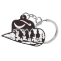 Stijlvolle cowboyhoed sleutelhanger hanger metalen ring tasbedel mode accessoire cadeau - Bruine Cowboyhoed