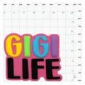 Ciondolo per scarpe in PVC colorato lettere GIGI LIFE toppa per zoccoli borsa da spiaggia - GIGI LIFE / Bottoni da 1,5 cm