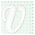 Witte letter bedel voor tuinschoenen strandtas DIY accessoires afmeting weergave - 1101-22