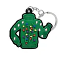 Navidad feo jersey PVC llavero lindo vacaciones bolsa colgante accesorio verde regalo - Suéter Feo de Navidad (70100-01)