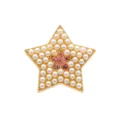 Pearl Star Shoe Charm Metal Rhinestone DIY Hole Shoes Decoration Accessory Clog Pin - Pearl Pink Rhinestone Star Style