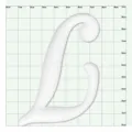 Maattabel voor witte letterbedel voor strandtassen DIY gaten tas accessoire gids - 1101-12