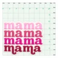 Accessorio ciondolo scarpa mamma in silicone per borsa da mare bogg sfumato rosa - MAMA / Bottoni da 1,5 cm