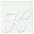 Witte letter K schoenhangers DIY decoratieve accessoire voor strandtassen en gaatjestassen. - Stijl 1101-11