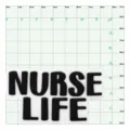 Ciondolo scarpe infermiera PVC nero bianco spilla per zoccoli accessori borse regali - NURSE LIFE / Bottoni da 1,5 cm