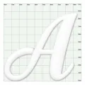 Witte letter A bedel accessoire tassen voor strandgaten, DIY decoratieve grote schoenbloem. - 1101-01