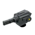 Gris 3D Gatling pistolet breloque de chaussure pour sabots, boucle de décoration PVC et accessoires. - Style de Mitrailleuse Lourde Grise / Gris