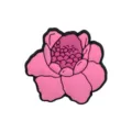 Breloque de chaussure en PVC fleur rose pour sabots, décoration de sandales DIY accessoires. - 039-06
