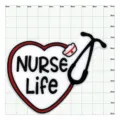 ciondolo per scarpe Nurse Life PVC accessori per borse da spiaggia spille fai da te - NURSE LIFE / Bottoni da 1,5 cm
