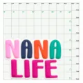 Ciondolo per scarpe in silicone colorato e accessorio per borsa con lettere per spiaggia - NANA LIFE / Bottoni da 1,5 cm