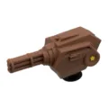 Pendentif de Chaussure Clog Pistolet Gatling Marron Jibbitz Accessoire pour Chaussures Crocs - Style de Mitrailleuse Gatling Marron