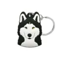 Llavero de PVC lindo husky animal de dibujos animados colgante anillo de metal accesorio - HYB7054-15 (Husky)
