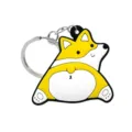 Llavero lindo de culo de corgi de dibujos animados colgante de mochila de PVC. - HYB7054-17 (Corgi)