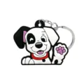 Schattige cartoon puppy sleutelhanger dieren tas hanger metalen accessoire 1st - HYB7054-20 (Dalmatiër)