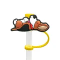 Cute cartoon dog silicone straw cover and topper dust-proof cup accessory variant - 1792-11 (Without Straw)