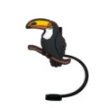 Cute toucan silicone straw cover for Stanley cup, reusable dustproof straw topper cap. - 8mm / Toucan