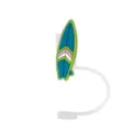 Silicone straw cover with cute surfboard design, perfect dust-proof cap for your cup. - 8mm / Surfboard