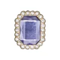 Breloque chaussure strass cristal gemme violette accessoire décoration sabot mignon cadeau - 907-31