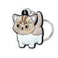 Schattige cartoon kat PVC sleutelhanger, leuke dierhanger voor tassen en sleutels. - Cartoon Kat