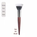 Professioneller Stippling Make-up Pinsel mit Holzoptik Griff und weichen Borsten für Make-up. - Großer Stippling-Pinsel in Buchenholz-Optik