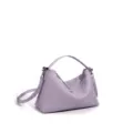 Elegante bolso de hombro de cuero para mujer, bolso de mano minimalista morado. - Morado Iris