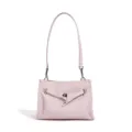 Elegante bolso de hombro rosa en piel sintética con cierre metálico para uso diario chic. - Rosa Batido