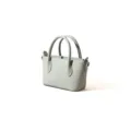 Bolso de mano de cuero verde claro minimalista para mujer, elegante bolso cruzado de estilo coreano. - Gris