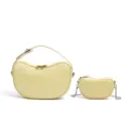 Conjunto de bolsos de guisante de cuero amarillo elegante bolso cruzado variante - Amarillo Pollito