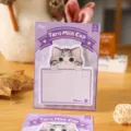 Süße Cartoon Katzen Haftnotizen, taro milch design notizblock, 30 stück pro block. - 30 Blatt/Block / Taro Milk Cap