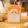 Cute cartoon cat sticky notes memo pad cute stationery 30pcs cute cat memo pad - 30 Sheets/Pad / Pudding Paws