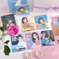 Süße Lehrertag Grußkarten Set mit Umschlägen, kreative Dankeschön Geschenke für Lehrer. - Vertikale Tulpen-Serie Karte / Mit Umschlag + Verschlussaufkleber