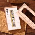 Metall Panda Lesezeichen Set mit Geschenkbox, niedlicher klassischer chinesischer Souvenir - Glückslotus – Box-Set