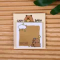 Süße Cartoon Capybara Haftnotizen Notizblock für Schüler Büro Schule Schreibwaren Bedarf - Gute Nacht