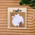 Süße Capybara Haftnotizen Cartoon Notizblock mit Karotten Design für Schüler und Notizen - Capybara Karotte