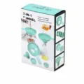 Set de embudo de plástico 7 en 1 en verde claro, utensilio de cocina versátil. - 7 Piezas Caja de Color