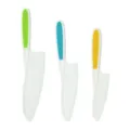 Bambini sicuro plastica cucina coltello set, colorato bambino cucina dentato pane taglierina. - Set di 3 pezzi