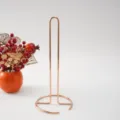 Porta asciugamani di carta in metallo oro rosa supporto per fazzoletti da cucina - Oro rosa