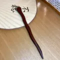Traditionele Chinese houten haarspeld retro Hanfu elegante knot haaraccessoires detail weergave - Zwart Kunsthout (Stijl 23)