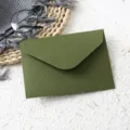 Avokadogrüne Umschläge literarischer Stil Briefpapier für Hochzeit Geburtstag Grusskarten - Olivgrün Umschlag 1 Stück
