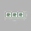 Chinesischer Stil Mahjong Fa Glückskühlschrankmagnet, kreativer Deko Gummimagnet. - Fa (Grüner Drache)