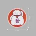 Chinesischer Stil niedlicher Winkekatze Kühlschrankmagnet, dekorativer Magnetaufkleber, 8.7cm. - Winkekatze