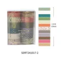Vintage Blumen Abdeckband Set 12 Rollen dekorative Washi Tapes für Tagebuch Basteln DIY - Stil 2 (SDRT241017-2)