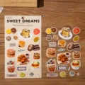 Süßes Dessert-Sticker-Paket mit leckeren Kuchen und Keksen für DIY-Tagebücher und Dekorationen. - Nachmittags-Süßtraum