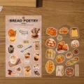 Brot Kaffee Thema dekorative Aufkleber Set, schreibwaren Handwerk DIY Tagebuch Sticker Pack. - Brot und Poesie