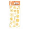 Autocollants de planificateur PET en feuille d'or, autocollants floraux pour bricolage. - Langage des Fleurs
