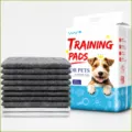 Thickened disposable pet training pee pads with charcoal absorption, odor control and leakproof. - Bamboo Charcoal Pet Training Pads Color Pack Size S 33x45cm - 100 Pieces