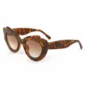 Schildpad cat-eye zonnebril voor dames en heren, UV bescherming hippe zonnebril nu. - M6181 Schildpad frame met bruine glazen