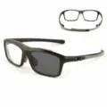 Heren sport fotochromische anti-blauwlicht bril met verstelbaar grijs montuur. - SX058 grijs montuur / Grijs Fotochromisch Myopie -1.50