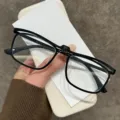 Gafas de lectura plegables para hombre y mujer, montura negra retro anti luz. - 100 grados (Recomendado para 49 años o menos) / JH629 Montura negra