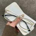Gafas de lectura plegables de metal, gafas retro anti luz azul para hombres y mujeres. - 100 grados (Recomendado para 49 años o menos) / JH629 Montura dorada